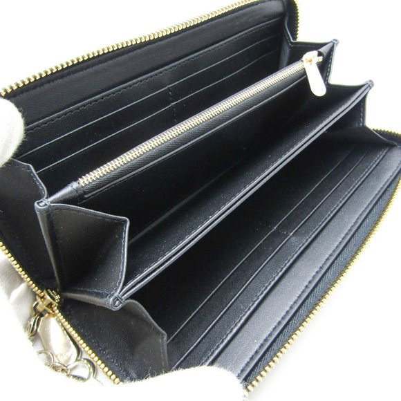 CHRISTIAN DIOR Lambskin Long Wallet Black - Picture 4 of 13